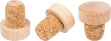 Cork stopper 1 pc, 30 x 18 x h. 32 mm, wood