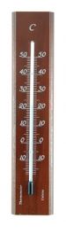 EXATHERM Teploměr -15°+50°C vnitřní, dřevo, mahagon