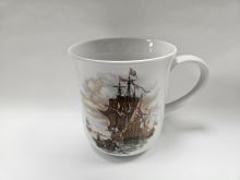 CZECH PORCELAIN GOLEM mug 1.5 l, red ships