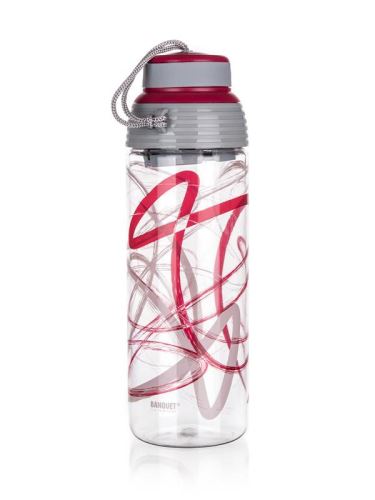 BANQUET Lahev na vodu QUEST 550 ml, bordó