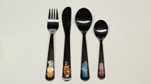 TESCOMA Children&#39;s cutlery BAMBINI 4-piece set, cheerful animals