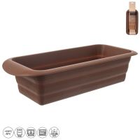 ORION Silicone mold for bishop's bread 28.8 x 12 x 6 cm, brown