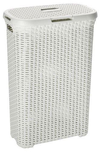 CURVER Koš na špinavé prádlo RATTAN 40 l, krémový