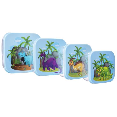 ORION Box svačina Child čtverec 4 ks dinosaurus, plast