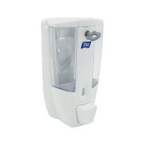 TITIZ Dávkovač tekutého mýdla 0,45 l, plast, bílý/čirý_0 (1)