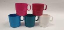 PLAST TEAM Mug 0,25 l stackable, 1 pc, colors mix