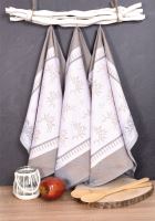 Кухонні рушники FORBYT КВІТИ, 50 x 70 см, 3 шт., 100% єгипетська бавовна
