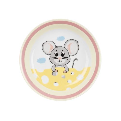 ORION Talíř hluboký dětský MYŠKA pr. 19 cm, porcelán