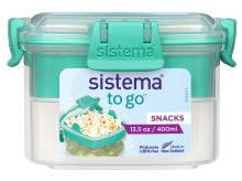 SISTEMA Snack box with bowl 400 ml, mint