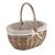 ORION Picnic basket large, wicker/cotton + PES