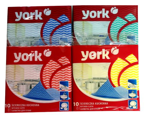 YORK Utěrka MACARENA 10 ks, mikrovlákno 35 x 35 cm, barvy mix