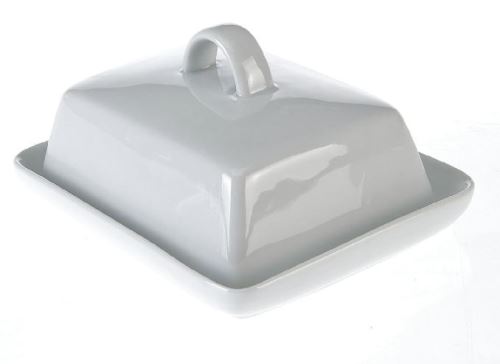 AXENTIA Dóza na máslo, máslenka porcelánová, 15,7 x 13 cm