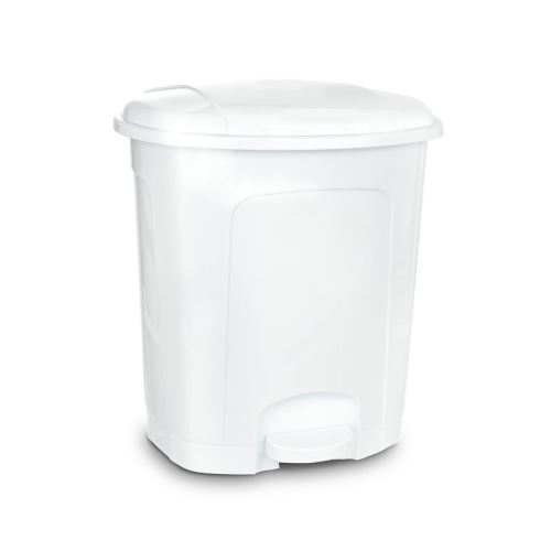 HOBBY LIFE Odpadkový koš 5,5 l s pedálem, bílý