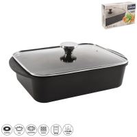 ORION Деко для випікання GRANDE 35 x 22,5 x 8 см, скляна кришка, індукційна