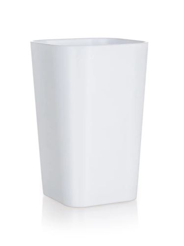 BRILANZ Kelímek koupelnový 7,3 x 7,3 x v.11 cm, plast, bílý